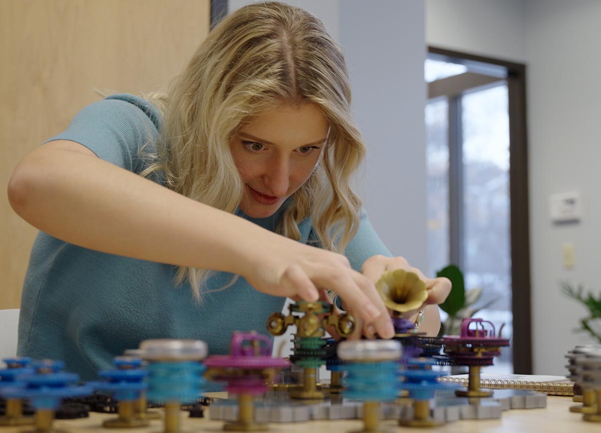A woman building spintronic circuits