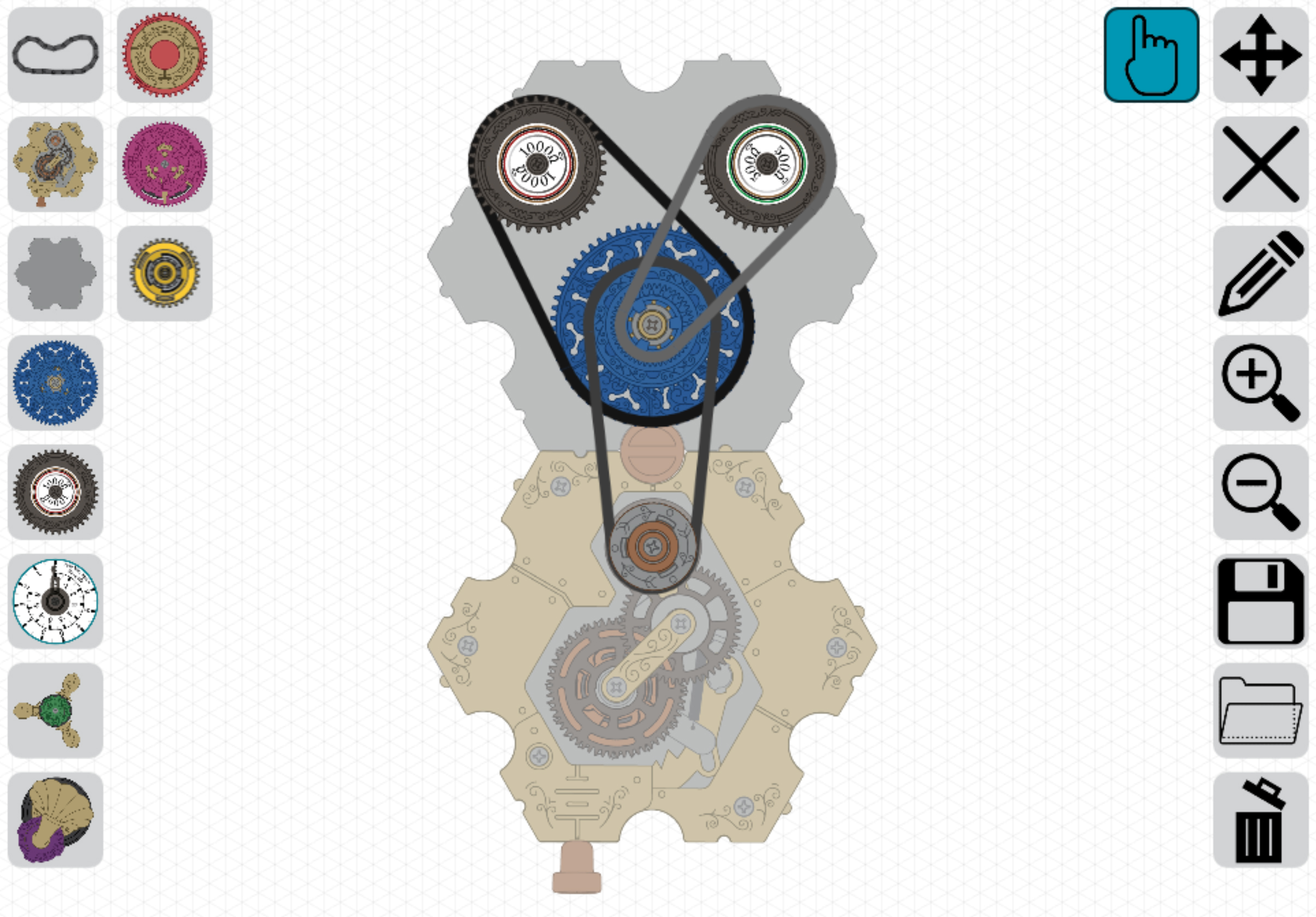 A parallel circuit built in the Spintronics simulator