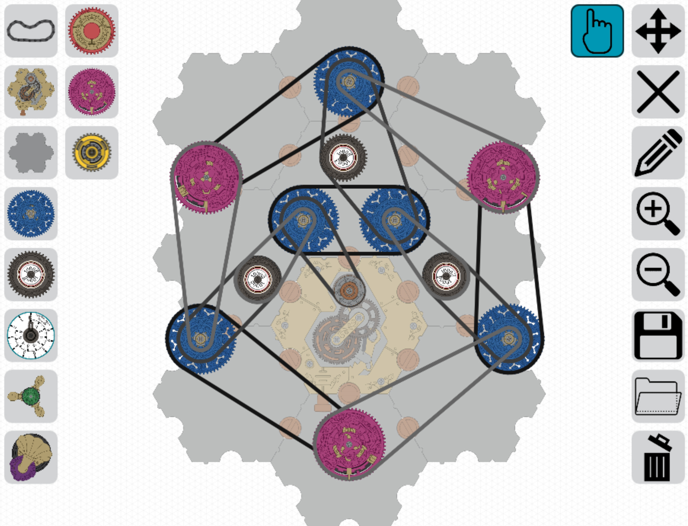 A ring oscillator built in the Spintronics simulator